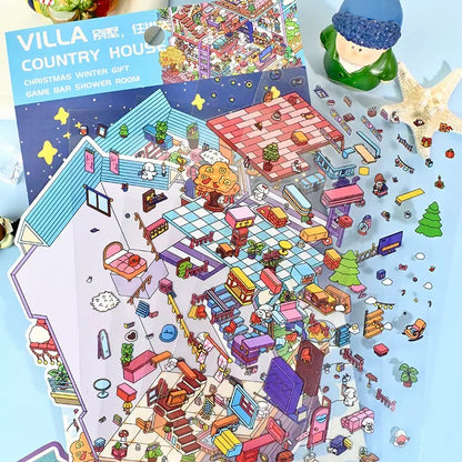 DIY miniature Scene Sticker senyou Vol. 2 Country House Childhood Time Machine - L 3