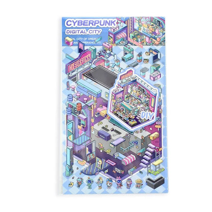 DIY mininature Scene Sticker senyou Large Vol. 7 Neon Punk Halloween Hotel - M 4