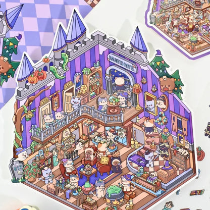 Large Vol. 7 Neon Punk Halloween Hotel - M