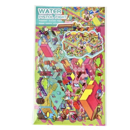 DIY mininature Scene Sticker senyou Large Vol. 10 Game Series Haunted Mansion Water Gun Battle - L 4