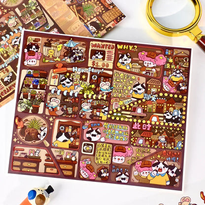 DIY mininature Scene Sticker senyou Large Vol. 13 Detective Series Mini Theater 1 Mini Theater 2 - M 6