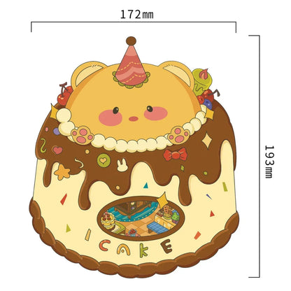 DIY mininature Scene Sticker senyou Large Vol. 23 Flip Series Cute Cake House Frosted Gingerbread House - XL 5