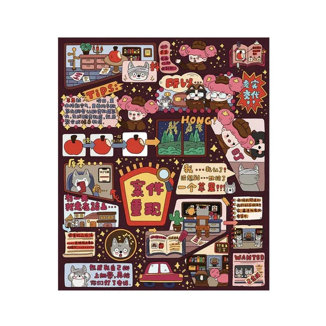 DIY mininature Scene Sticker senyou Large Vol. 26 Detective Series Mini Theater 3 Mini Theater 4 - M 2