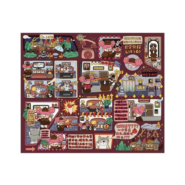 DIY mininature Scene Sticker senyou Large Vol. 26 Detective Series Mini Theater 3 Mini Theater 4 - M 3