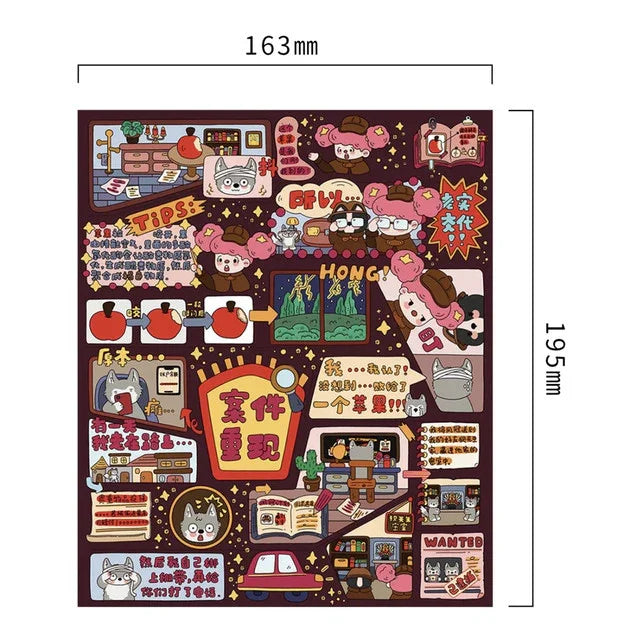 DIY mininature Scene Sticker senyou Large Vol. 26 Detective Series Mini Theater 3 Mini Theater 4 - M 4