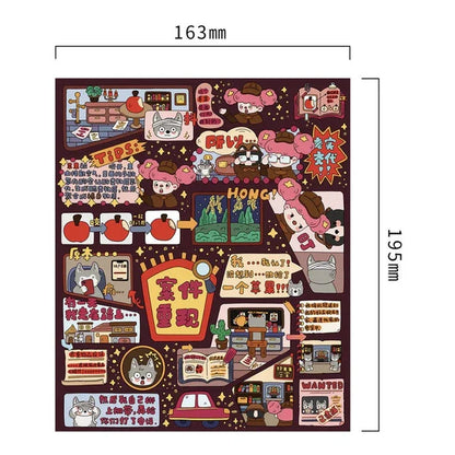 DIY mininature Scene Sticker senyou Large Vol. 26 Detective Series Mini Theater 3 Mini Theater 4 - M 4