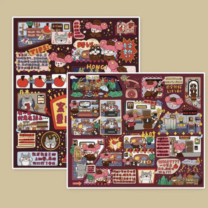 DIY mininature Scene Sticker senyou Large Vol. 26 Detective Series Mini Theater 3 Mini Theater 4 - M 5