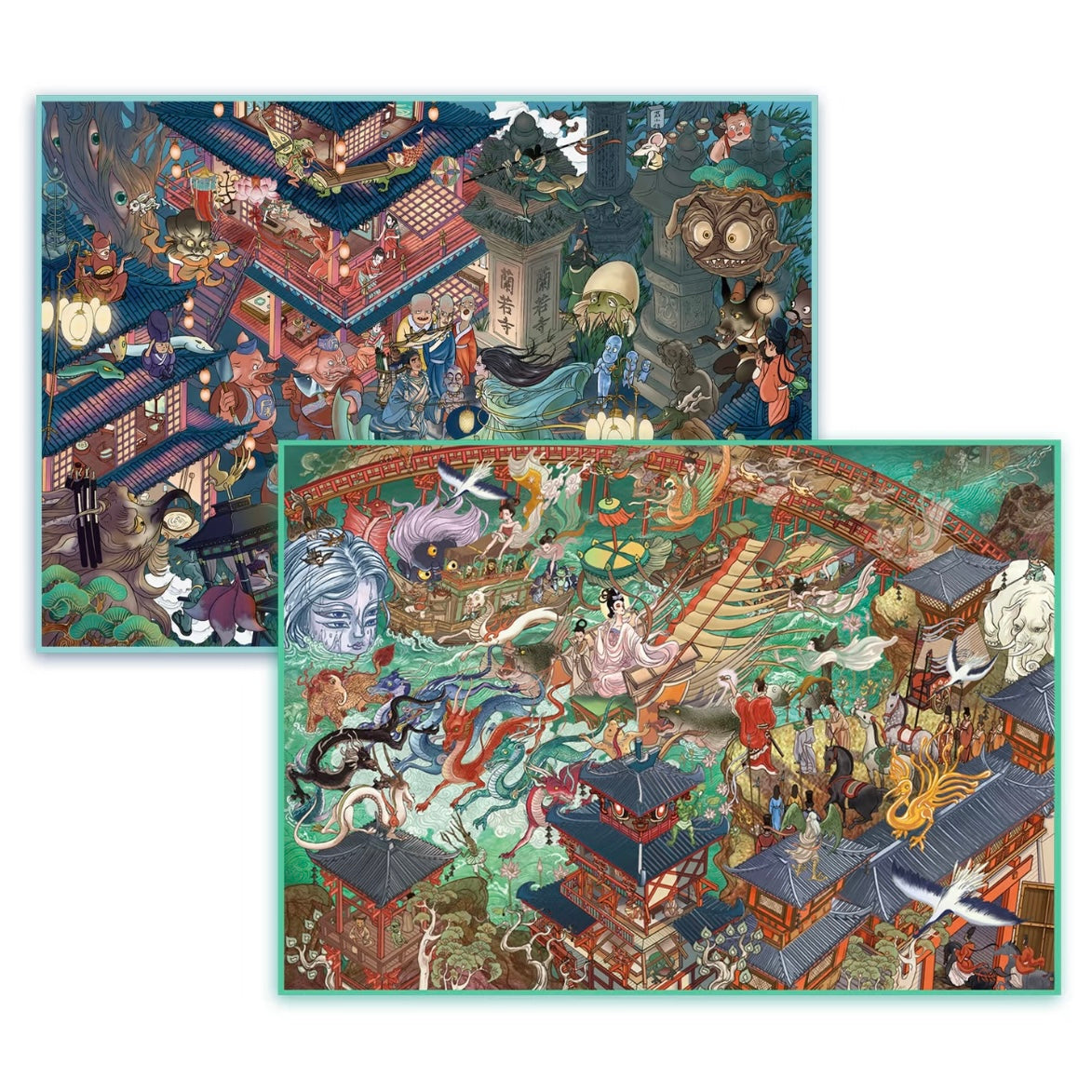 DIY miniature Scene Sticker senyou Large Vol. 42 Glow-in-the-Dark Mild Horror Series Lingering Beauty of Lanruo Ode to the River Goddess - L 6