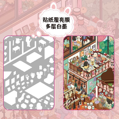 DIY miniature Scene Sticker senyou Large Vol. 43 Music Party in Progress Paint Dream Workshop - L 4