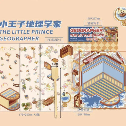 DIY mininature Scene Sticker senyou Fan Scene Vol. 1 Alice’s Tea Party Time Mushroom House The Geographer Rose Garden - M 3