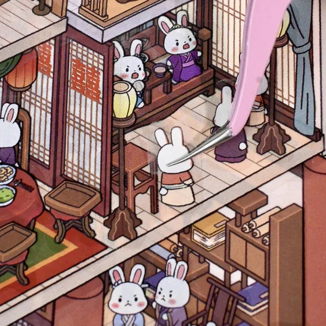 DIY mininature Scene Sticker senyou Shiyou Large Vol. 2 Knowing Rabbit (Indoor) Knowing Rabbit (Outdoor) - L 6