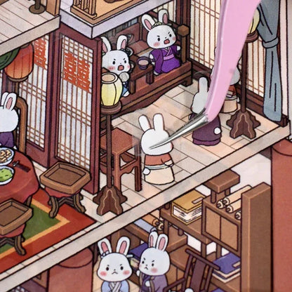 DIY mininature Scene Sticker senyou Shiyou Large Vol. 2 Knowing Rabbit (Indoor) Knowing Rabbit (Outdoor) - L 6