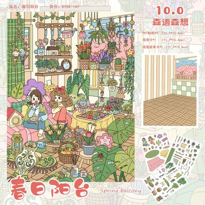 Vol. 10 Spring Balcony Summer Bedroom Autumn Kitchen Winter Living Room Rooftop Oxygen Bar Prosperity Tea Restaurant - M