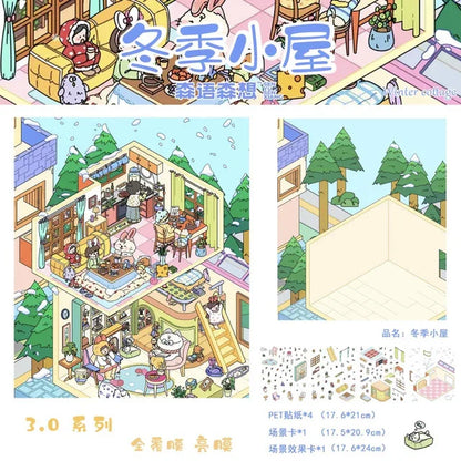 Vol. 3 Sunny Beach Winter Cabin Night Market Food Stalls Solo American Villa Living - M
