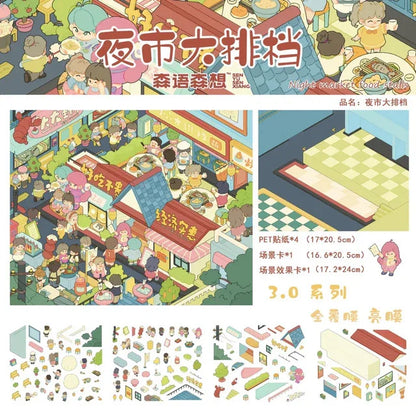 Vol. 3 Sunny Beach Winter Cabin Night Market Food Stalls Solo American Villa Living - M