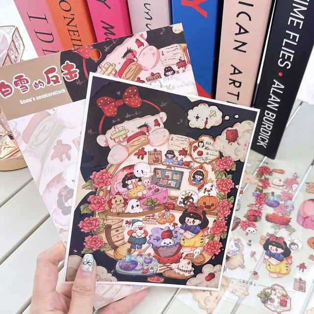 DIY mininature Scene Sticker SenYuSenXiang Vol. 8 Cinderella’s Invitation Belle’s Daily Life Snow White’s Revenge Buffet Restaurant - M 3