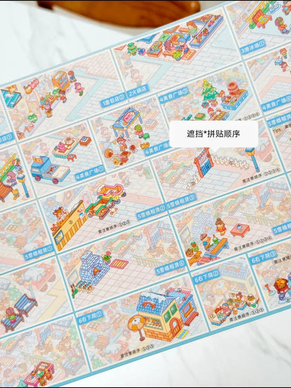 DIY mininature Scene Sticker TeaBag Vol. 25 When Snow Melts and Flowers Bloom - XL 7