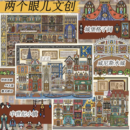 Vol. 6 Venice Water City Castle Cubicle Medieval Town - L