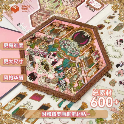 DIY mininature Scene Sticker TISPA The Wolf Family Wedding Ceremony Beyond the Castle Ladies’ Tea Party Busy Basement - M 2