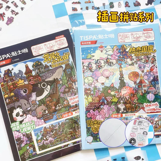 DIY mininature Scene Sticker TISPA Corner of the World Vol. 1 Love Nation Iris Field - XL 1