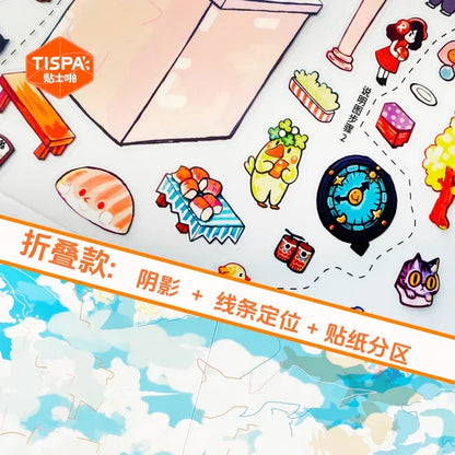 DIY mininature Scene Sticker TISPA Corner of the World Vol. 2 Flower Avenue Treasure Bay - XL 3