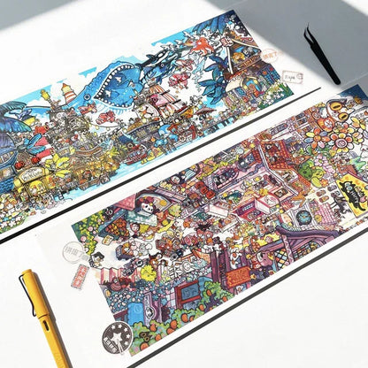 DIY mininature Scene Sticker TISPA Corner of the World Vol. 2 Flower Avenue Treasure Bay - XL 4