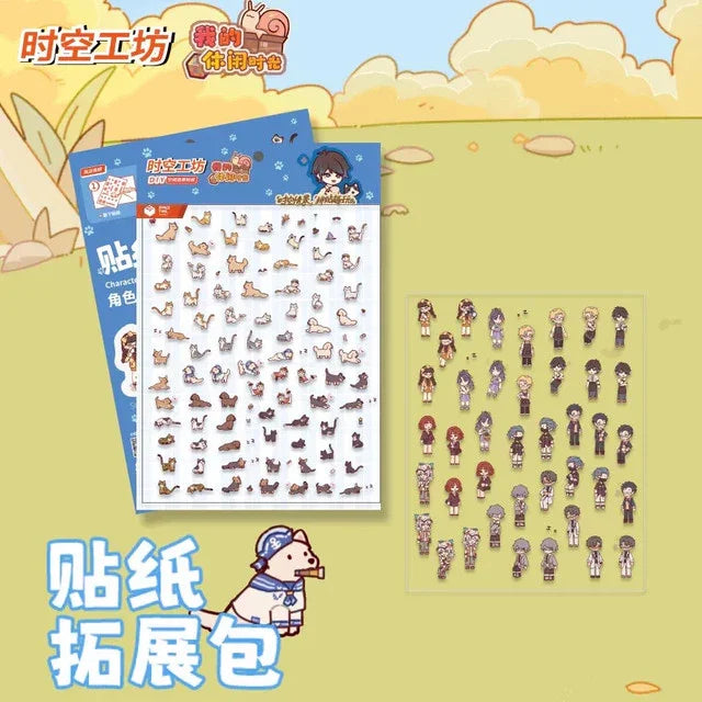DIY mininature Scene Sticker TISPA My Leisure Time Vol. 1 Tang Mansion Feast Countryside Farmhouse Secret Archive Pavilion Autumn Breeze Hot Spring - L 6