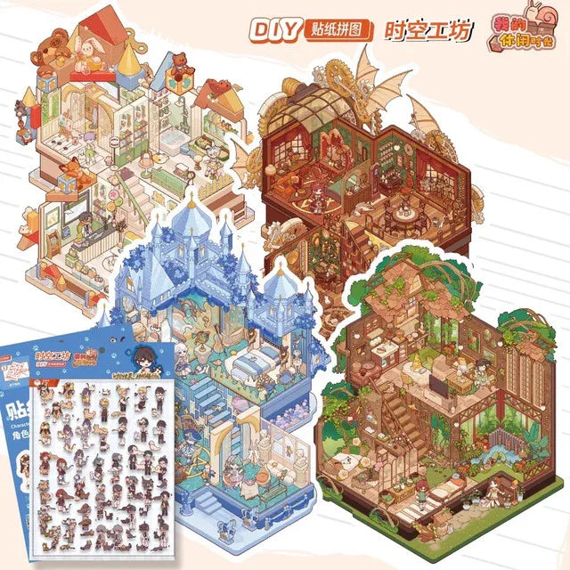 DIY mininature Scene Sticker TISPA My Leisure Time Vol. 2 Ocean World Pet Home Nature Outing Steampunk - L 1