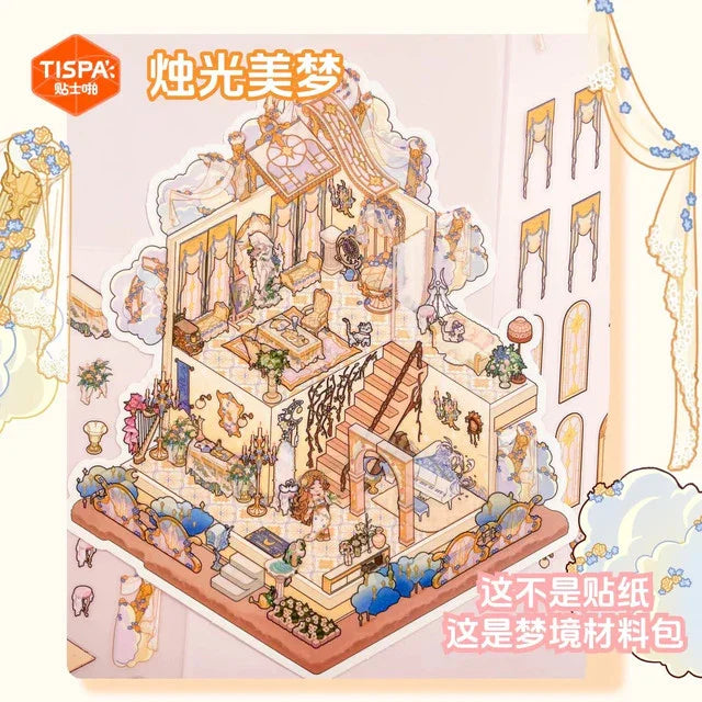 DIY mininature Scene Sticker TISPA My Leisure Time Vol. 3 Candlelight Dream Elegant Quiet House Oracle Territory Curiosity Museum Silversmith Cloud Loft - L 4