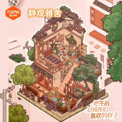 DIY mininature Scene Sticker TISPA My Leisure Time Vol. 3 Candlelight Dream Elegant Quiet House Oracle Territory Curiosity Museum Silversmith Cloud Loft - L 5