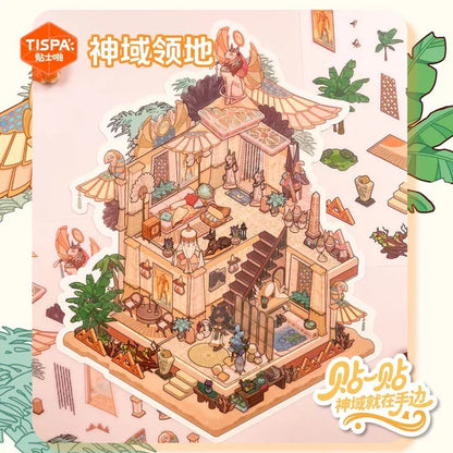 DIY mininature Scene Sticker TISPA My Leisure Time Vol. 3 Candlelight Dream Elegant Quiet House Oracle Territory Curiosity Museum Silversmith Cloud Loft - L 6