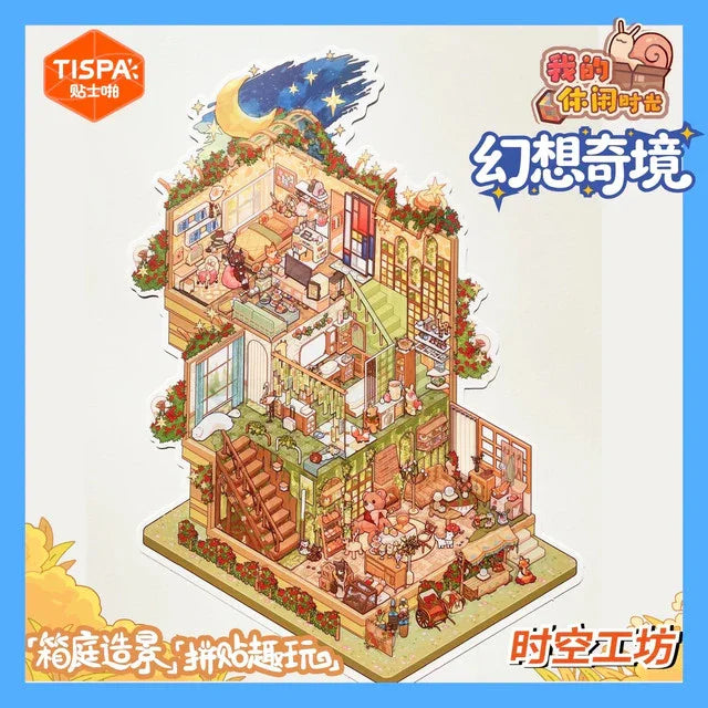 DIY mininature Scene Sticker TISPA My Leisure Time Vol. 5 Fantasy Wonderland Fairy Tale Cottage Vacation Time Ideal Home - L 4