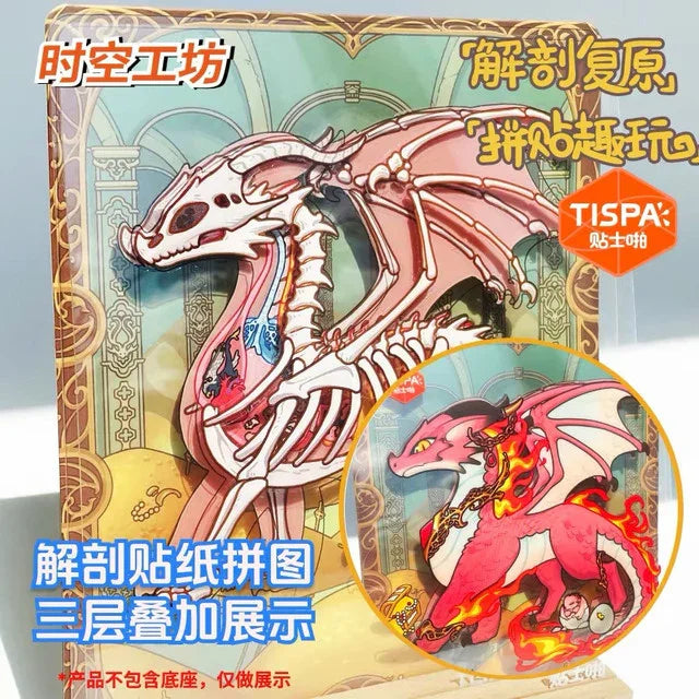 DIY mininature Scene Sticker TISPA Anatomy Restoration Vol. 2 Fantasy Creatures Red Dragon Chinese Dragon Yinglong Cthulhu - M 4