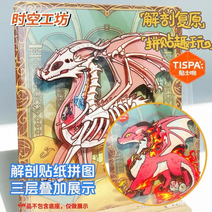 DIY mininature Scene Sticker TISPA Anatomy Restoration Vol. 2 Fantasy Creatures Red Dragon Chinese Dragon Yinglong Cthulhu - M 4