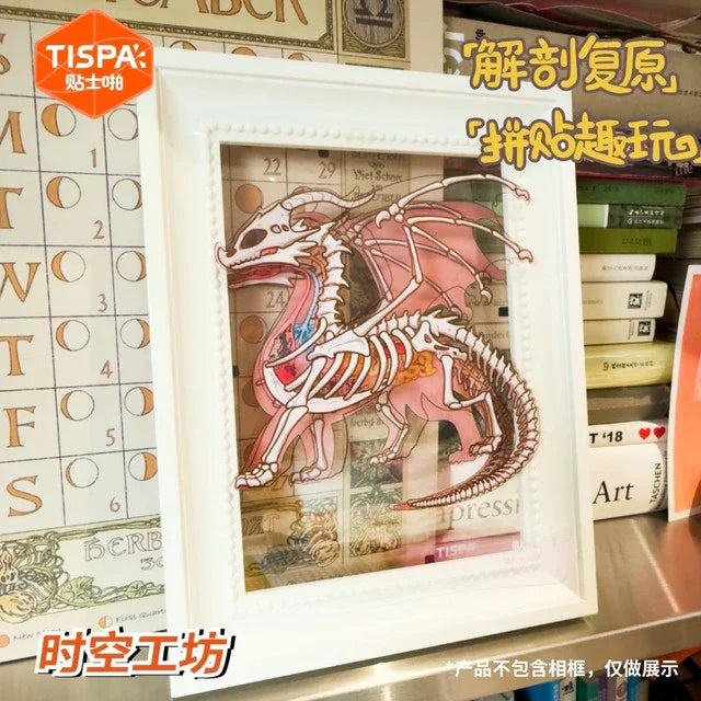 DIY mininature Scene Sticker TISPA Anatomy Restoration Vol. 2 Fantasy Creatures Red Dragon Chinese Dragon Yinglong Cthulhu - M 1