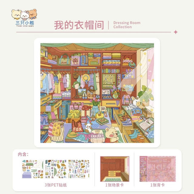 Vol. 1 Kitchen Mini Scenes Spring Flower House My Walk-in Closet Little Corners of the Room - L