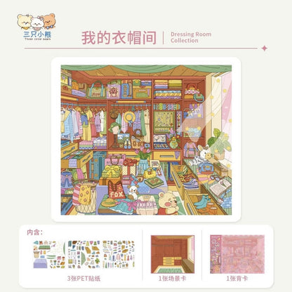 Vol. 1 Kitchen Mini Scenes Spring Flower House My Walk-in Closet Little Corners of the Room - L
