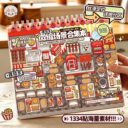 DIY miniature Scene Sticker Telado Collection Book Vol. 14 A Day as a Shopkeeper - M 1