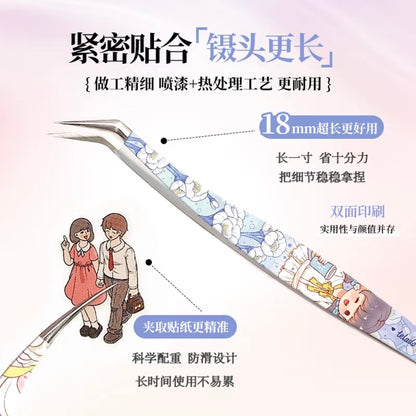 DIY miniature Scene Sticker Telado Telado Flower Fairy Tweezers 2
