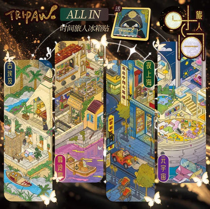 DIY mininature Scene Sticker TRIPAWS Time Traveler Vol. 21 Ancient Egypt Florence Metaverse - L 1