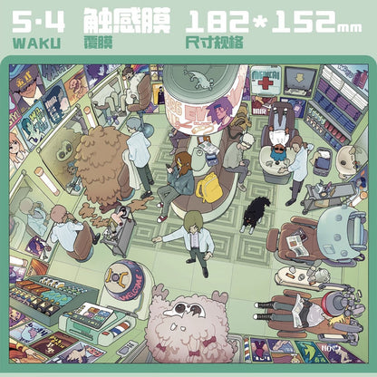 DIY mininature Scene Sticker WAKU Vol. 5 Starship Entry Station Deep Space Curio Shop Interstellar Tavern Nebula Hair Salon - M 4