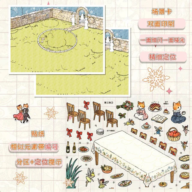 DIY mininature Scene Sticker WHITEEGGPLANT Vol. 13 Meow Home Ghost Town - L 2