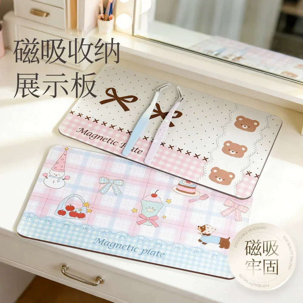 DIY mininature Scene Sticker Wkaka Magnetic Tweezer Holder Board Vol. 1 (14*24cm) A B C D Storage Box - L 2