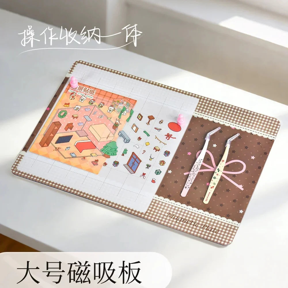 DIY mininature Scene Sticker Wkaka Magnetic Tweezer Holder Board Vol. 2 (24*35cm) A B - XL 3