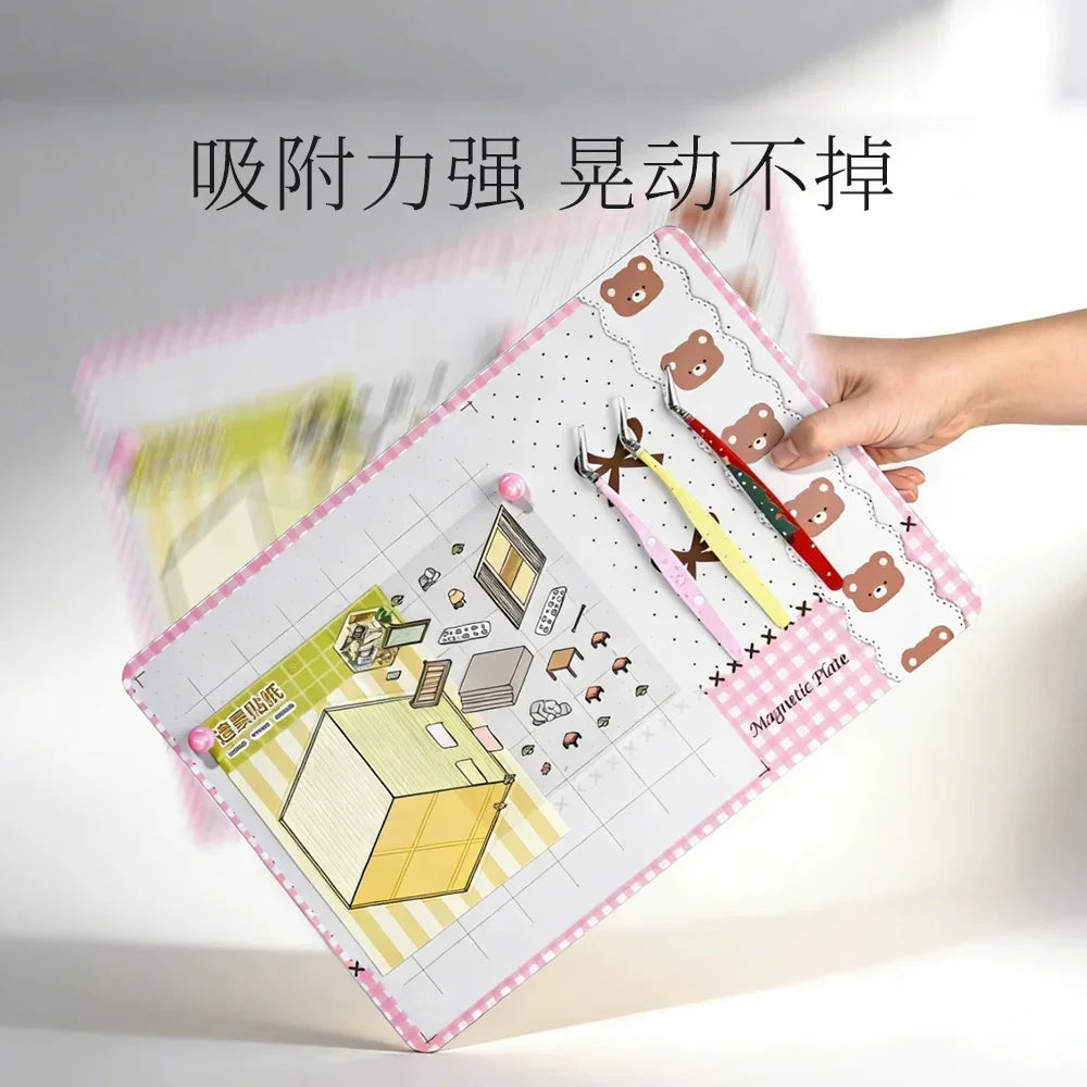 DIY mininature Scene Sticker Wkaka Magnetic Tweezer Holder Board Vol. 2 (24*35cm) A B - XL 4