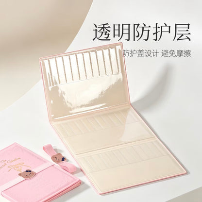 DIY miniature Scene Sticker Wkaka Wkaka 36-Slot Tweezer Storage Case Pink White - S 5