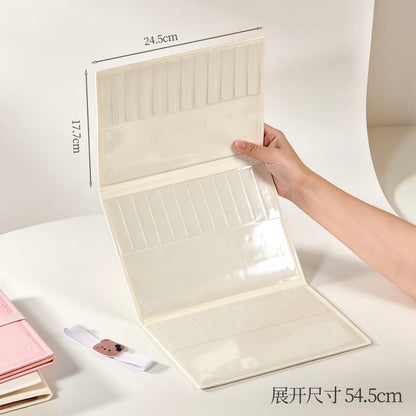 DIY miniature Scene Sticker Wkaka Wkaka 36-Slot Tweezer Storage Case Pink White - S 8