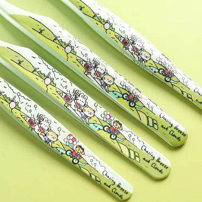 DIY miniature Scene Sticker WuWeiQingHuan Spring Stroll Tweezers Vol. 2 Angled Tip Tweezers - Standard Edition Angled Tip Tweezers - Resin Edition Dolphin Tweezers - Standard Edition Dolphin Tweezers - Resin Edition - S 2