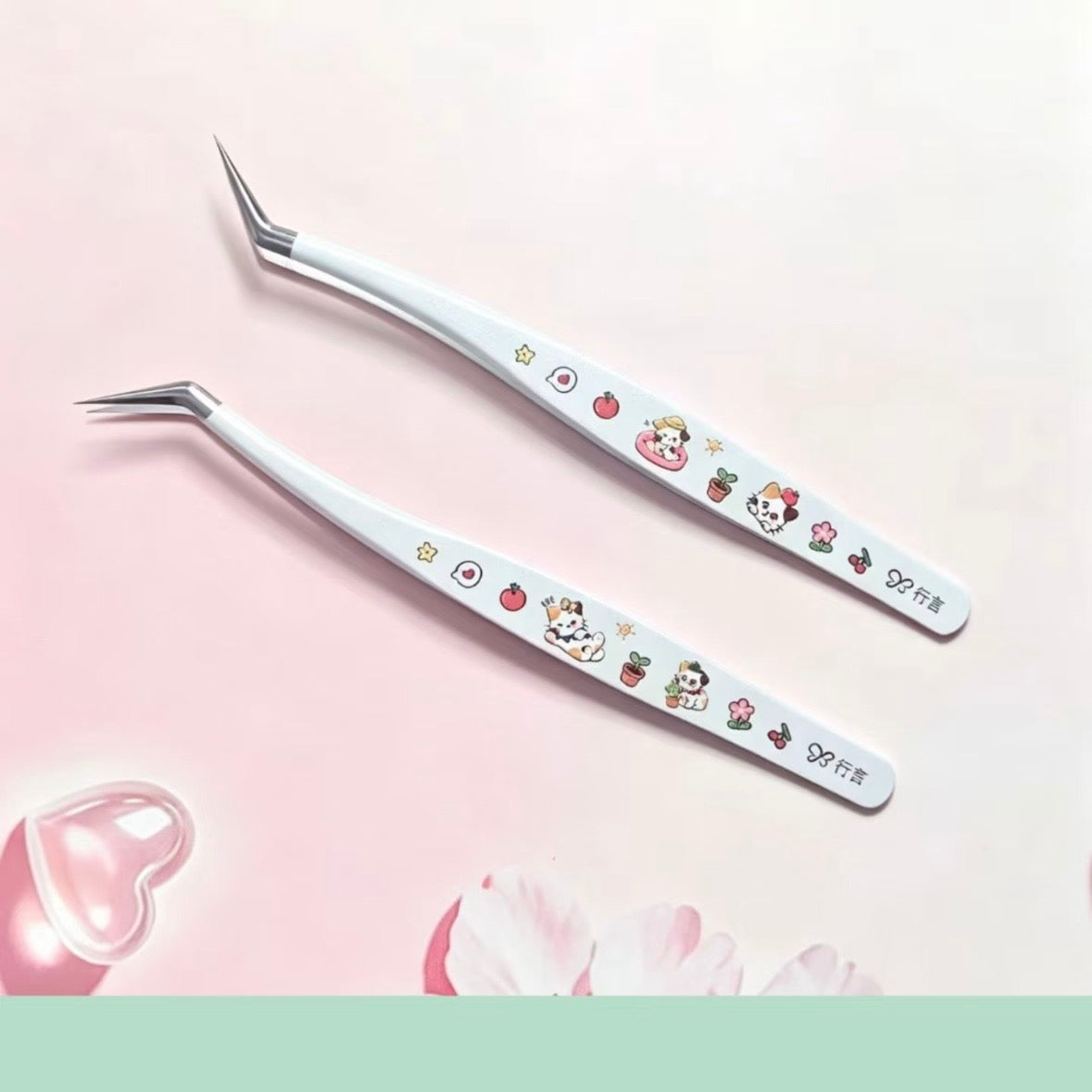 Tweezers Vol. 3 Angled Tip Tweezers Curved Tip Tweezers - L