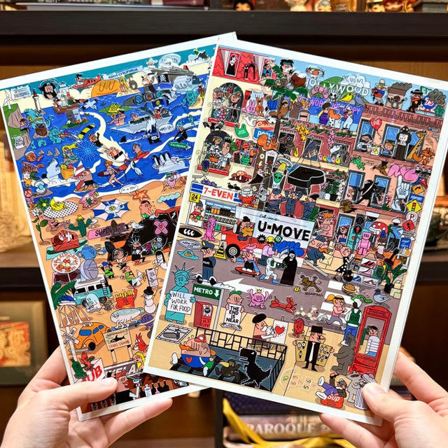 DIY mininature Scene Sticker StickyJoy Vol. 1 If the World Were a Little Crooked Artist Collaboration Series 1